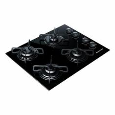 Cooktop 4 Bocas Gás Brastemp BDD61AE, Preto, Bivolt
