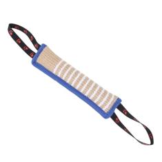 Travesseiro de Juta para Mordida de Cachorro Com Alças Fortes para Cães Pequenos, Médios e Grandes, Treinamento Interativo Portátil para Filhotes, Ideal para (Padrão de pegada