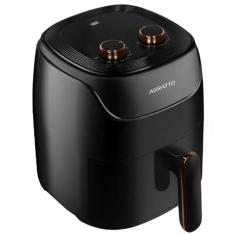 Fritadeira AirFryer Elétrica Sem Óleo Panela 4 Litros 1200W Timer Preta 110V Supremma Agratto