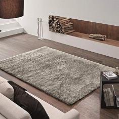 Tapete Felpudo Apolo Soft Casa Dona 150x200cm Cinza
