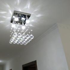 Lustre Para Sala De Jantar/estar Com 50cm De Altura, Chuva Re