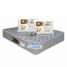 Colchão Castor Espuma Sleep Max D33 Queen Size 158x198x25cm - Super Co