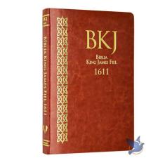 Bíblia King James BKJ 1611 Ultrafina Slim Marrom - BV Books