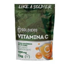 Vitamina C em Pó - Ácido Ascórbico 1Kg - 100% Puro Importado - Soldier