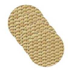 Sousplat estampa Palha impressa tecido Microfibra - NSW, Sem base, 4 P