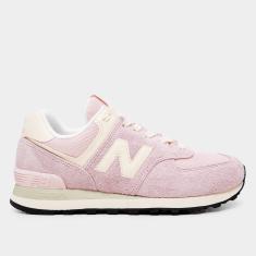 Tênis Couro New Balance 574 V'2 Feminino-Feminino