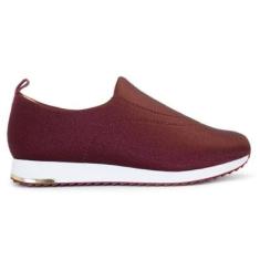 Tênis Feminino Usaflex Slip-On Shine Conforto V9103-Feminino