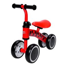 Bicicleta De Equilibrio Sem Pedal Infantil Zippy Toys Andador Bebê Até 24Kg Quadriciclo Vermelho