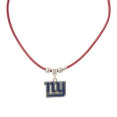Colar New York Giants NFL Vermelho C/ Pingente Metálico-Unissex