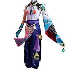 NSPSTT Xiao Cosplay Outfit Genshin Impact fantasia masculina tatuagem de Halloween, Xiao, P