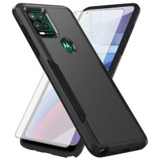 Asuwish Capa de telefone para Moto G Stylus 5G 2021 com película protetora de tela de vidro temperado e fina híbrida protetora de corpo inteiro acessórios para celular Motorola GStylus G5 XT2131DL