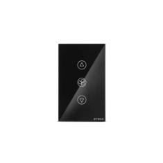 Steck, Interruptor Inteligente 4x2”, Ventilador Touch Wi-Fi Steck Ambiente Conectado, Bivolt, Preto