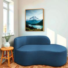 Divã Recamier Orgânico Tokyo 160cm Lado Direito Linho - Amarena Móveis