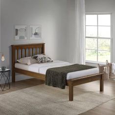 Cama Solteiro Inglesa em Madeira Maciça Mv Outlet