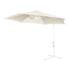 Ombrelone Malibu 3m Com Base Jardim E Piscina Mor Cor:bege Bege