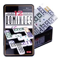 Domino Game Jogo de tabuleiro familiar de 91 peças