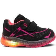 Tênis Infantil Escolar Led Nº 22 Ao 27 Menino Menina 11.108-Unissex