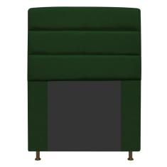 Cabeceira Estofada Turim 90cm Solteiro Suede Verde Adj Decor