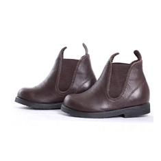 Botina em Couro Café Infantil