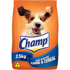 Ração Champ Carne e Cereais para Cães Adultos - 15 Kg