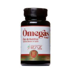 Oleo de avestruz strut 90 caps omega 3 6 7 9 - Genuinamente Strut, STR