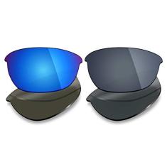 Mryok 2 pares de lentes polarizadas de substituição para óculos de sol Oakley Half Jacket 2.0 - Opções