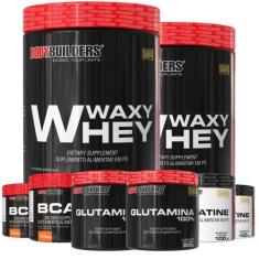 Kit 2x Waxy Whey 900g + 2x Power Creatina 100g + 2x Glutamina 300g + 2