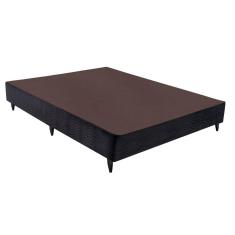 Base Box Casal Sommier Camurça Viúva 128x188x30 Ortobom Preto
