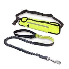 Guia Ajustável De Cintura Com Pochete Em Neoprene Amarela