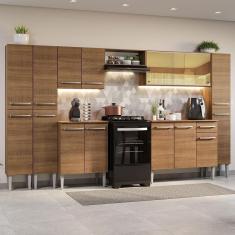 Armário De Cozinha Completa 325Cm Madesa 04 Rustic