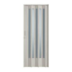 Porta Sanfonada PVC Plastporta 210x72cm Translucida BCF Pecan