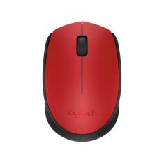 Mouse Sem Fio Logitech M170 1000Dpi - 3 Botões Vermelho