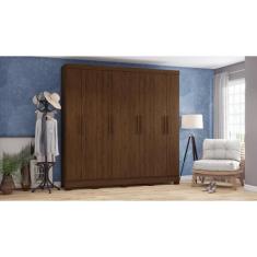 Guarda Roupa B51 08 Portas 04 Gavetas - Briz - Castanho