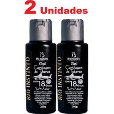 Kit com 2 Gel Cartilagem de Tubarão Com 18 Ervas 200g Bio Instinto