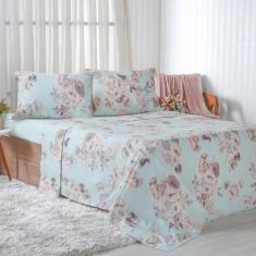 Jogo de Cama Queen 4 Pçs 150 Fios Super Macio 100% Algodão - Bene Casa