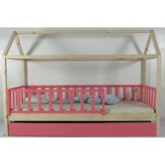 Bicama Montessoriana Solteirão Casinha Colorida Madeira Maciça Pinus -