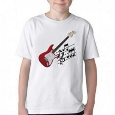 Camiseta Infantil ou adulto Guitarra Instrumento Blusa Criança todos t