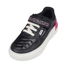 Tenis Infantil Menina Casual Glitter Strass Pampili XP24