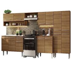 Armário de Cozinha Completa 293cm com Pia Rustic Emilly Madesa 09