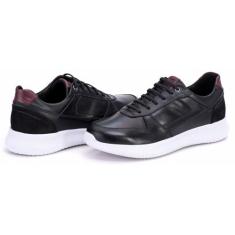 Tênis Sapatênis Couro Legítimo Confortável Macio Jvmarc 3024 - Ranster