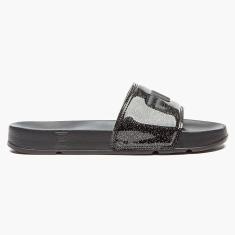 Chinelo Feminino Drifter Basic Preto Prata Fila 51A017X-6418
