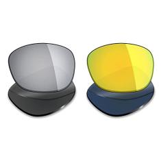 2 pares de lentes polarizadas de substituição da Mryok para óculos de sol Oakley Drop in – Opções