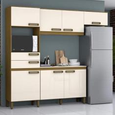 Cozinha Compacta com Tampo 7 Portas 2 Gavetas Jasmine