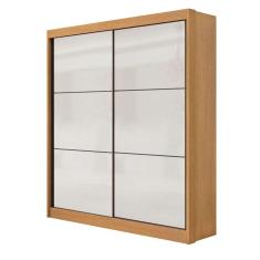 Guarda Roupa Roupeiro Santorini 2 Portas Cinamomo/Off D`Doro