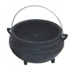 Panela Tripé De Ferro Fundido Sem Tampa - Capacidade 5 Lt