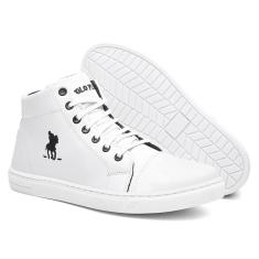 Tênis Sapatênis Masculino Polo Plus Casual Cano Médio Macio-Masculino