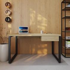 Escrivaninha Yon Operacional com 1 Gaveta 135x70x75 Vermont/Preto