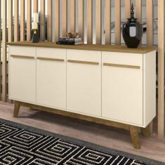 Buffet 4 Portas Opala Bechara, CinamomoOff White