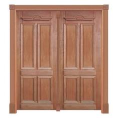 Portal Duquesa Mod. 216 em Madeira Maciça Cedro Arana Casmavi, 190cm x