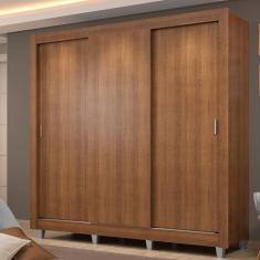 Guarda Roupa Casal Lyon 3 Portas de Correr 4 Gavetas Madesa